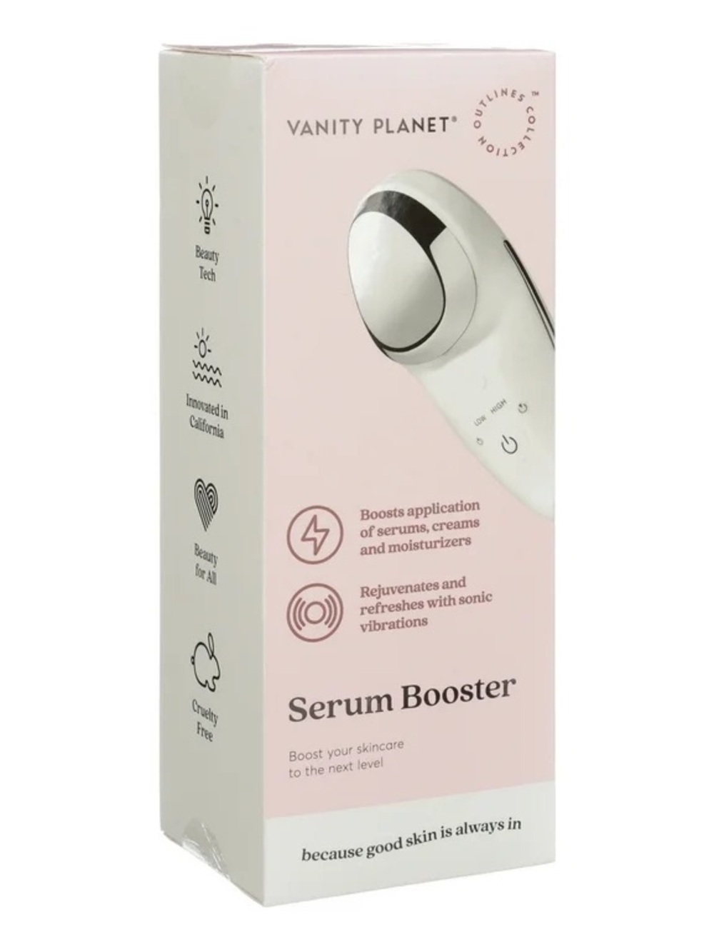 Vanity Planet Serum Booster - White & Blush Pink